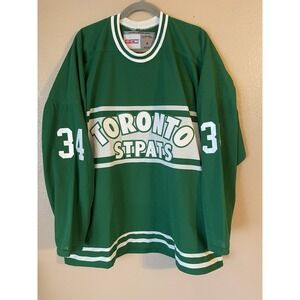 Men's 2XL Toronto Maple Leafs St. Pats Auston‎ Matthews #34 CCM Vintage Jersey
